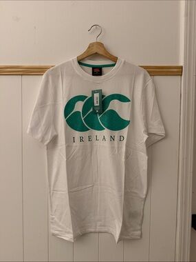 Ireland Men's White Tee with Canterbury Logo